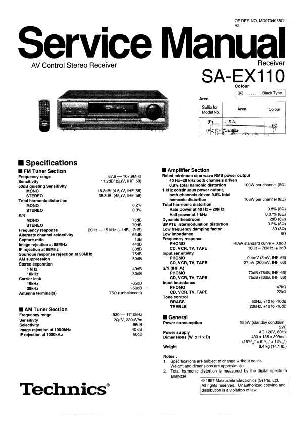 Service manual Technics SA-EX110 ― Manual-Shop.ru