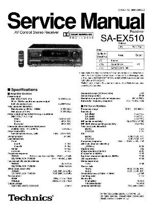 Сервисная инструкция Technics SA-EX510 ― Manual-Shop.ru