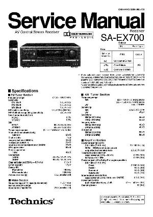 Сервисная инструкция Technics SA-EX700 ― Manual-Shop.ru