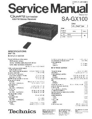 Сервисная инструкция Technics SA-GX100 ― Manual-Shop.ru