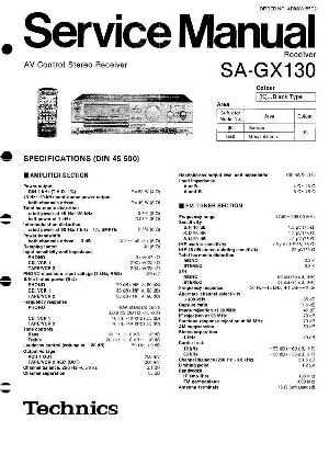 Сервисная инструкция Technics SA-GX130 ― Manual-Shop.ru