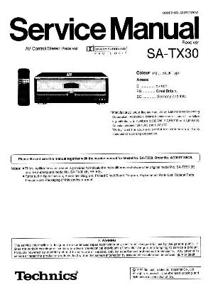 Сервисная инструкция Technics SA-TX30 ― Manual-Shop.ru