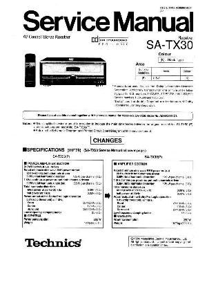Сервисная инструкция Technics SA-TX30P ― Manual-Shop.ru