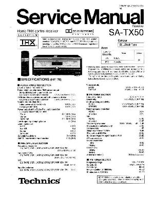 Сервисная инструкция Technics SA-TX50P ― Manual-Shop.ru