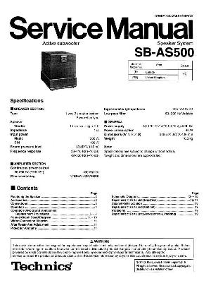 Service manual Technics SB-AS500 ― Manual-Shop.ru