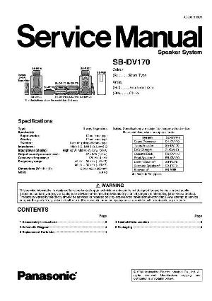 Сервисная инструкция Technics SB-DV170 ― Manual-Shop.ru