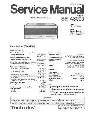 Service manual Technics SE-A3000 ― Manual-Shop.ru