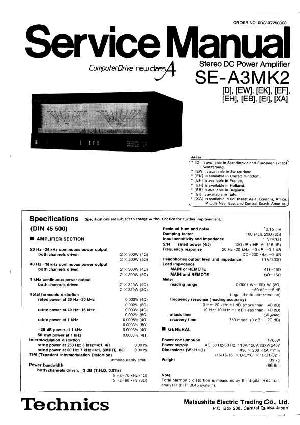 Service manual Technics SE-A3MK2 ― Manual-Shop.ru