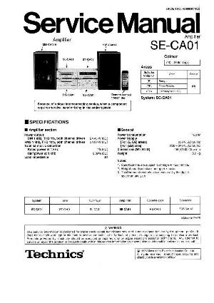 Сервисная инструкция Technics SE-CA01 ― Manual-Shop.ru
