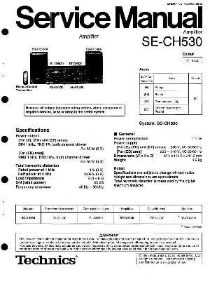 Сервисная инструкция Technics SE-CH530 ― Manual-Shop.ru