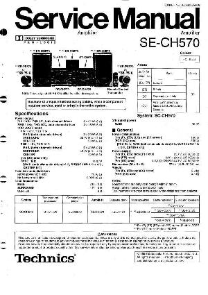 Сервисная инструкция Technics SE-CH570 ― Manual-Shop.ru