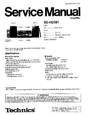 Service manual Technics SE-HD301 ― Manual-Shop.ru