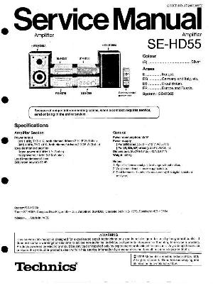 Сервисная инструкция Technics SE-HD55 ― Manual-Shop.ru