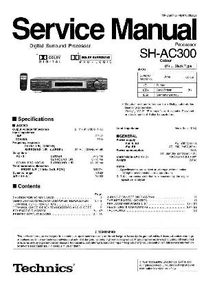 Сервисная инструкция Technics SH-AC300 ― Manual-Shop.ru