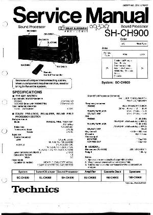 Сервисная инструкция Technics SH-CH900 ― Manual-Shop.ru
