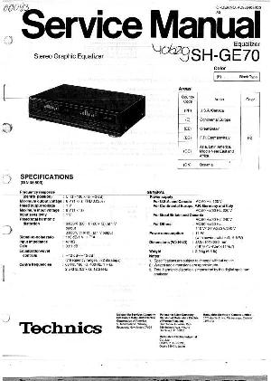 Сервисная инструкция Technics SH-GE70 ― Manual-Shop.ru