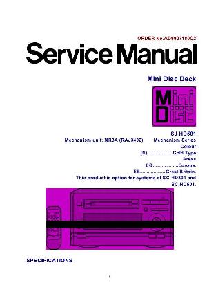 Сервисная инструкция Technics SJ-HD501MD ― Manual-Shop.ru