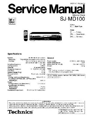 Service manual Technics SJ-MD100 ― Manual-Shop.ru
