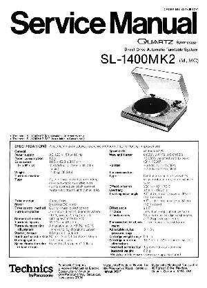 Сервисная инструкция Technics SL-1400MK2 ― Manual-Shop.ru