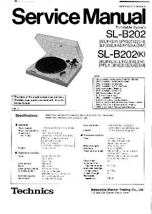Сервисная инструкция Technics SL-B202 ― Manual-Shop.ru