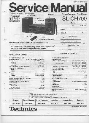 Сервисная инструкция Technics SL-CH700 ― Manual-Shop.ru