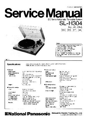 Сервисная инструкция Technics SL-H304 ― Manual-Shop.ru
