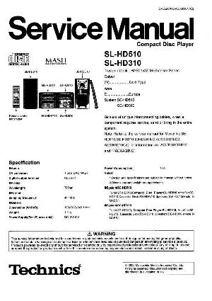 Сервисная инструкция Technics SL-HD310, SL-HD510 ― Manual-Shop.ru