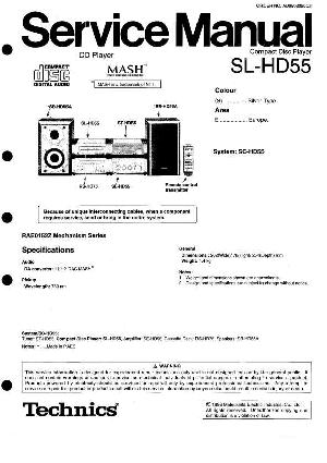 Сервисная инструкция Technics SL-HD55CD ― Manual-Shop.ru