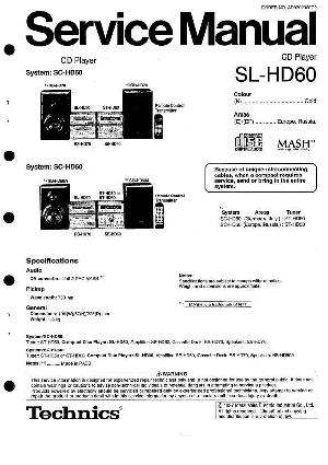 Сервисная инструкция Technics SL-HD60 ― Manual-Shop.ru