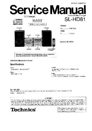 Сервисная инструкция Technics SL-HD81 ― Manual-Shop.ru