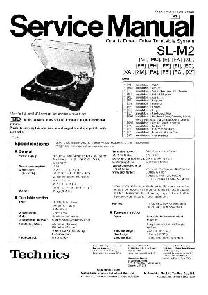 Сервисная инструкция Technics SL-M2 ― Manual-Shop.ru