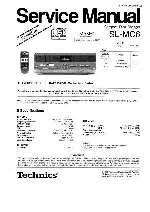 Сервисная инструкция Technics SL-MC6 ― Manual-Shop.ru