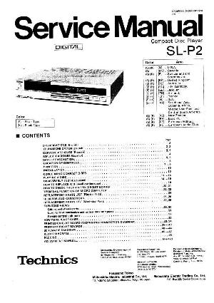 Сервисная инструкция Technics SL-P2 ― Manual-Shop.ru