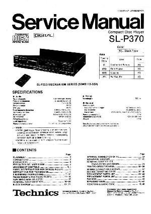 Сервисная инструкция Technics SL-P370 ― Manual-Shop.ru