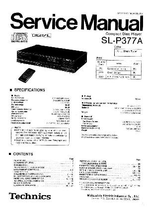 Service manual Technics SL-P377A ― Manual-Shop.ru
