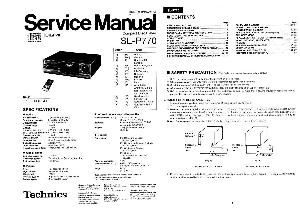 Сервисная инструкция Technics SL-P770 ― Manual-Shop.ru