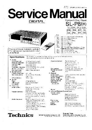 Service manual Technics SL-P8 ― Manual-Shop.ru