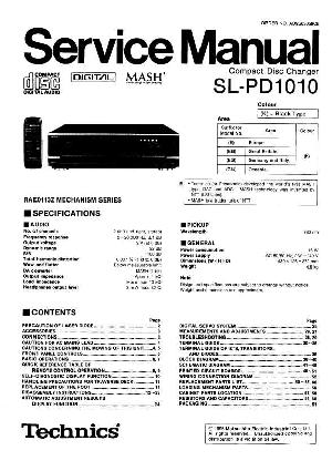 Сервисная инструкция Technics SL-PD1010 ― Manual-Shop.ru