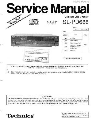 Сервисная инструкция TECHNICS SL-PD688 ― Manual-Shop.ru