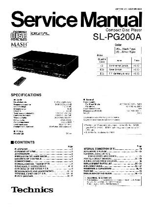 Service manual Technics SL-PG200A ― Manual-Shop.ru