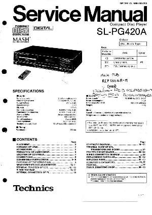 Service manual Technics SL-PG420A ― Manual-Shop.ru