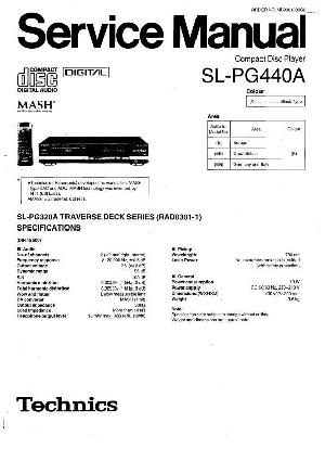 Service manual Technics SL-PG440A ― Manual-Shop.ru