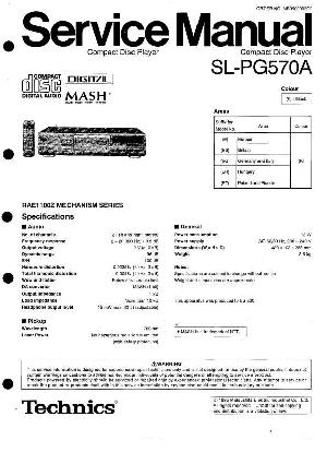 Сервисная инструкция Technics SL-PG570A ― Manual-Shop.ru