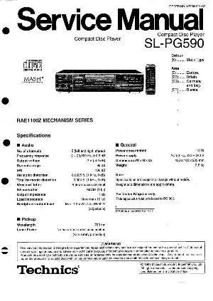 Service manual Technics SL-PG590 ― Manual-Shop.ru