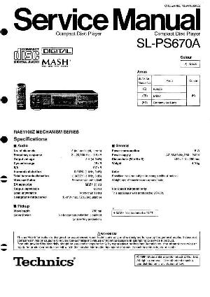 Сервисная инструкция Technics SL-PS670 ― Manual-Shop.ru