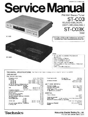 Сервисная инструкция Technics ST-C03, ST-C03K ― Manual-Shop.ru