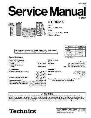 Сервисная инструкция Technics ST-HD515 ― Manual-Shop.ru
