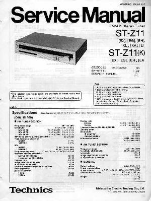 Service manual Technics ST-Z11 ― Manual-Shop.ru