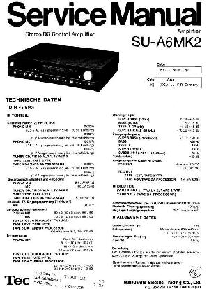 Сервисная инструкция Technics SU-A6MK2  ― Manual-Shop.ru
