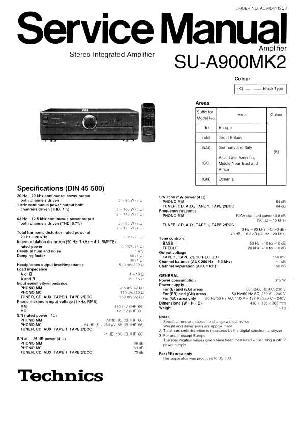 Service manual Technics SU-A900MK2 ― Manual-Shop.ru